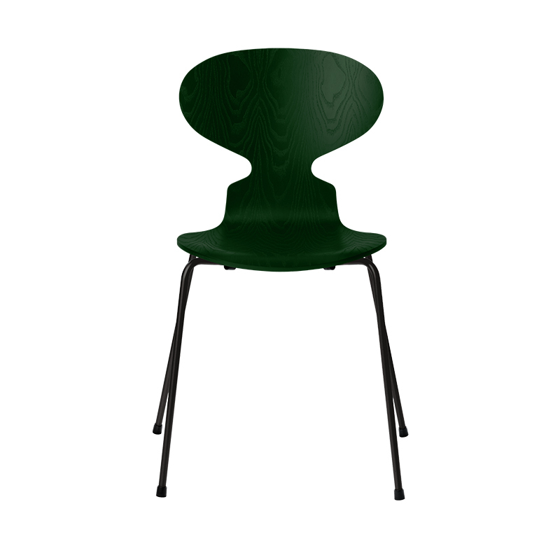 Chaise FOURMI 4 PIEDS Frêne teinté Vert FRITZ HANSEN