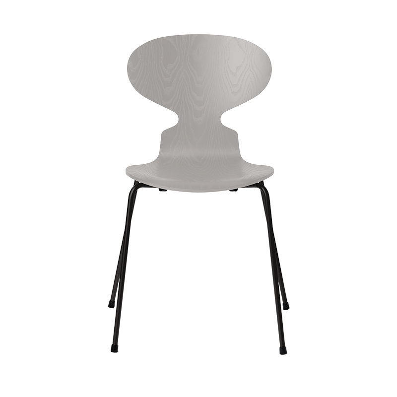 Chaise FOURMI 4 PIEDS Frêne teinté Gris clair FRITZ HANSEN