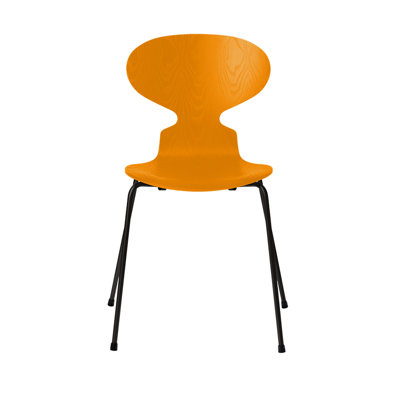 Chaise FOURMI 4 PIEDS Frêne teinté Jaune brulé FRITZ HANSEN