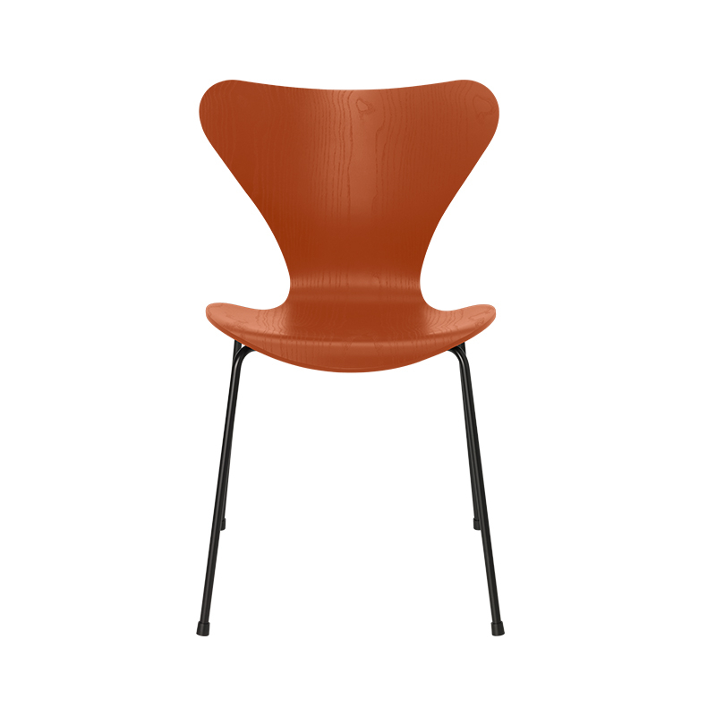 Chaise SERIE 7 Frêne teinté Orange paradise FRITZ HANSEN