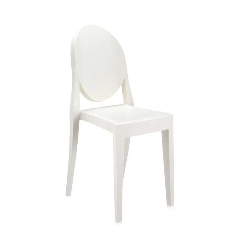 Chaise VICTORIA GHOST Blanc brillant KARTELL