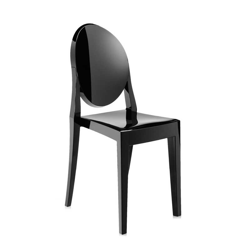 Chaise VICTORIA GHOST Noir brillant KARTELL