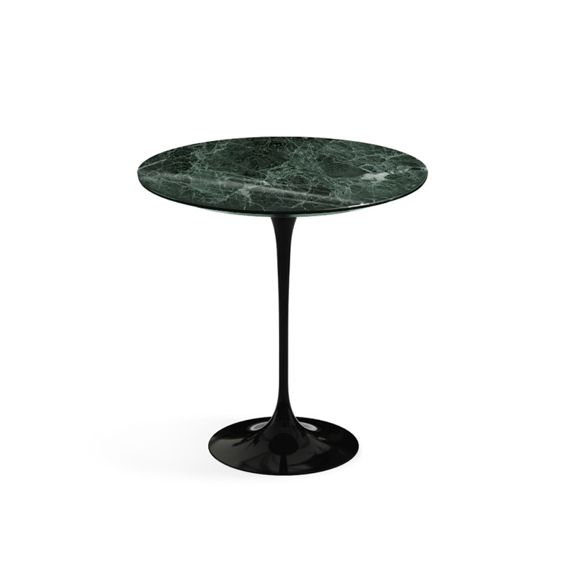 Table d'appoint guéridon SAARINEN Marbre Verde Alpi brillant KNOLL