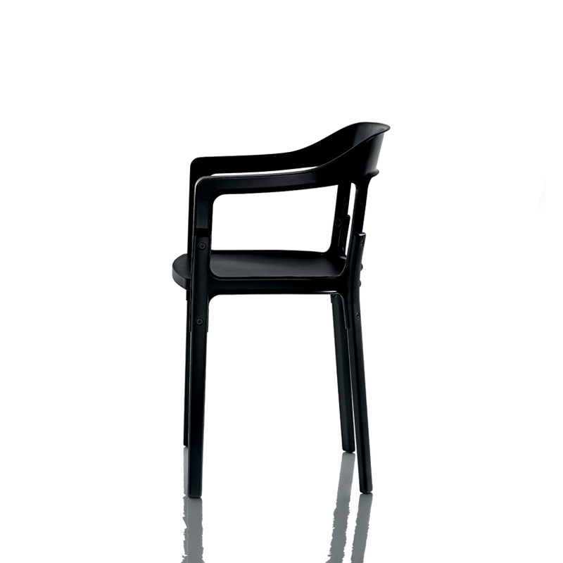 Chaise STEELWOOD Noir MAGIS