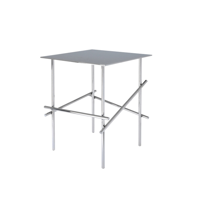 Table d'appoint guéridon SHANGHAI TIP PM Chrome MOROSO