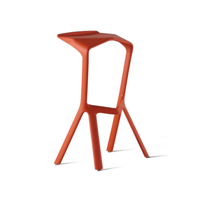 Tabouret haut MIURA Orange PLANK