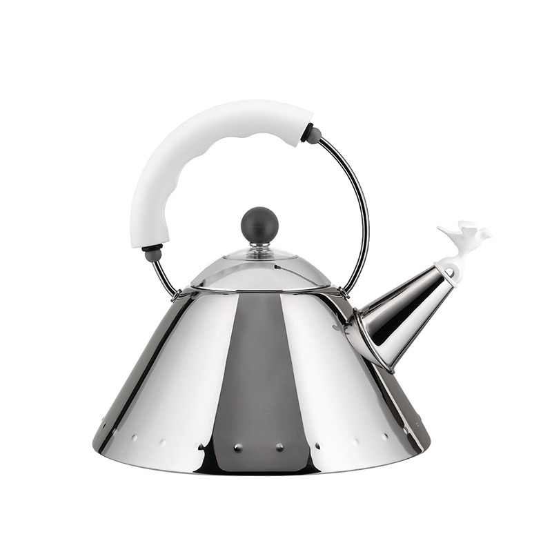 Café & Thé Bouilloire 9093 Blanc ALESSI