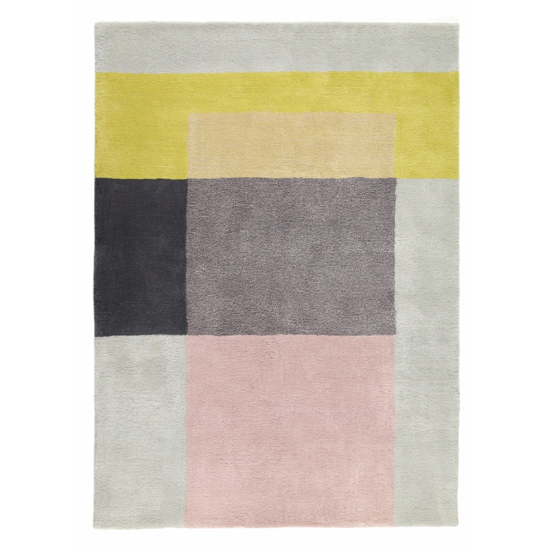 Tapis Tapis COLOUR 5 Gris, rose, jaune HAY