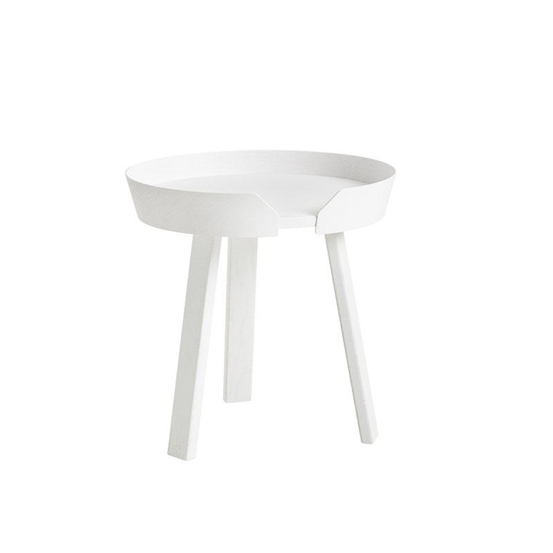 Table d'appoint guéridon AROUND S Blanc MUUTO