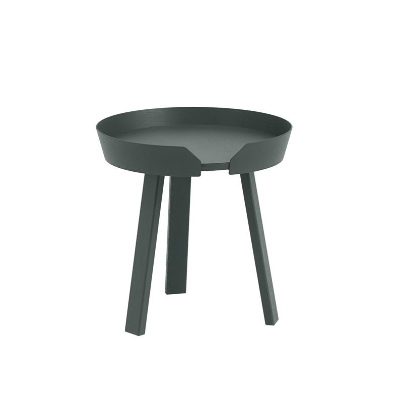 Table d'appoint guéridon AROUND S Vert foncé MUUTO
