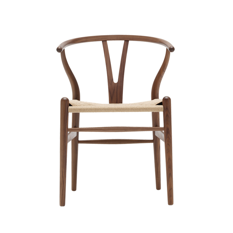Chaise WISHBONE ARMCHAIR CH24 Noyer huilé/ corde naturelle CARL HANSEN