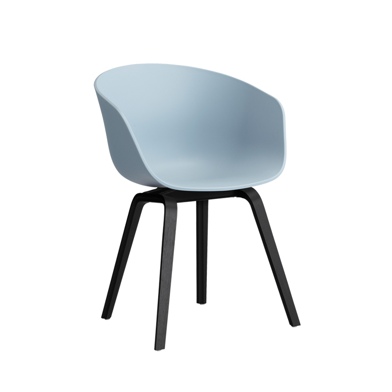 Chaise ABOUT A CHAIR AAC 22 Slate blue HAY