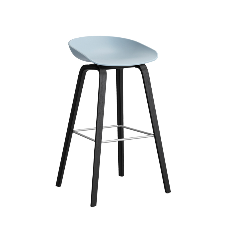 Tabouret haut ABOUT A STOOL AAS 32 H75 Slate blue HAY