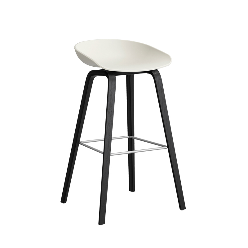 Tabouret haut ABOUT A STOOL AAS 32 H75 Melange cream HAY