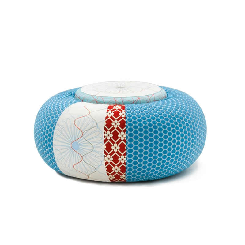 Pouf SUSHI DONUT POUF TONDO 94 Bleu, rouge MOROSO