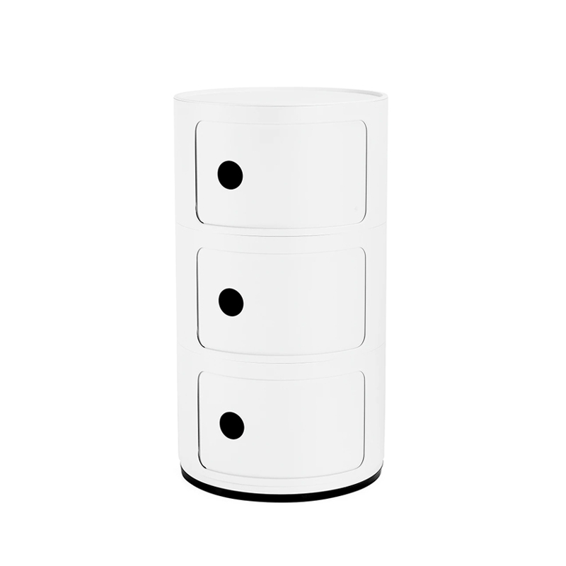 Meuble de rangement COMPONIBILI RECYCLED 3 tiroirs Blanc KARTELL