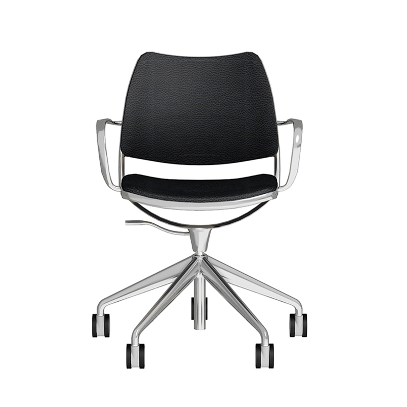 Fauteuil de bureau GAS Noir/ chrome STUA