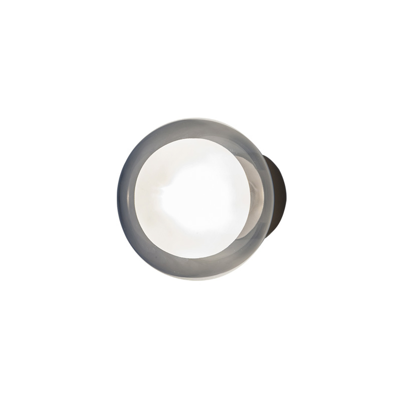 Applique NABILA 552.41 Chrome noir / verre fumé TOOY