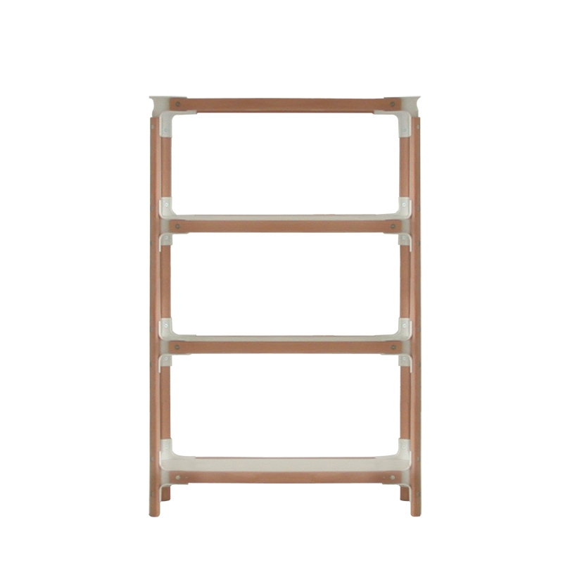 Etagère STEELWOOD SHELVING SYSTEM 4 plateaux 1 module Blanc, bois MAGIS