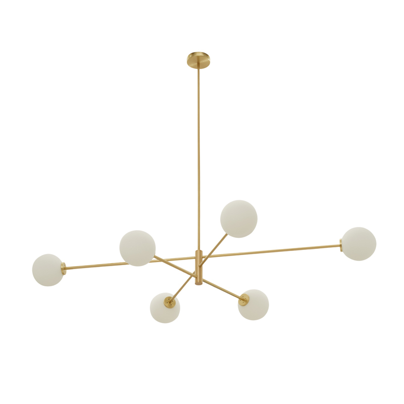 Suspension TREVI Large Laiton satiné CTO LIGHTING