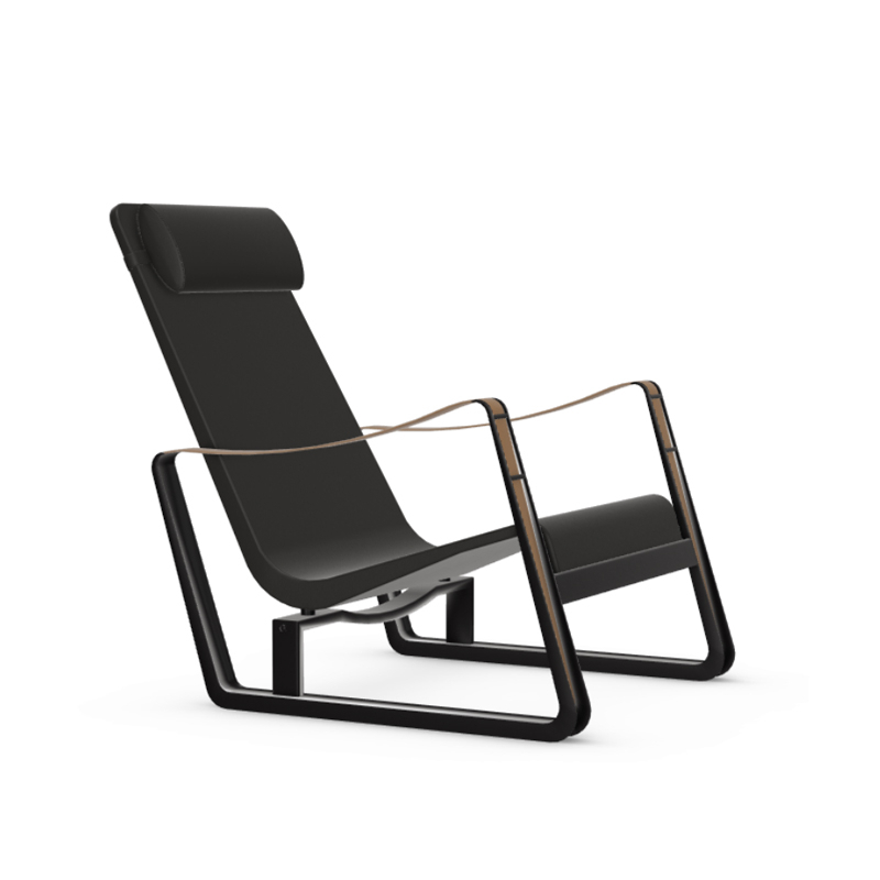 Fauteuil CITÉ cuir Noir VITRA
