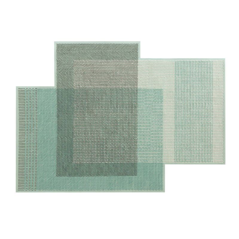 Tapis Tapis CANEVAS GEO Vert GAN