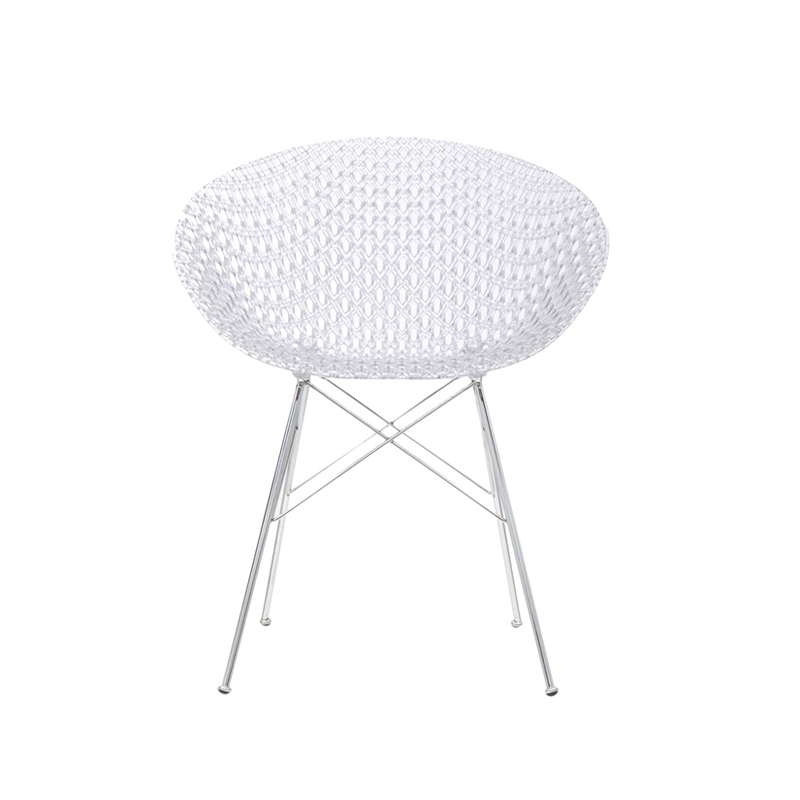Chaise SMATRIK Cristal/ chrome KARTELL