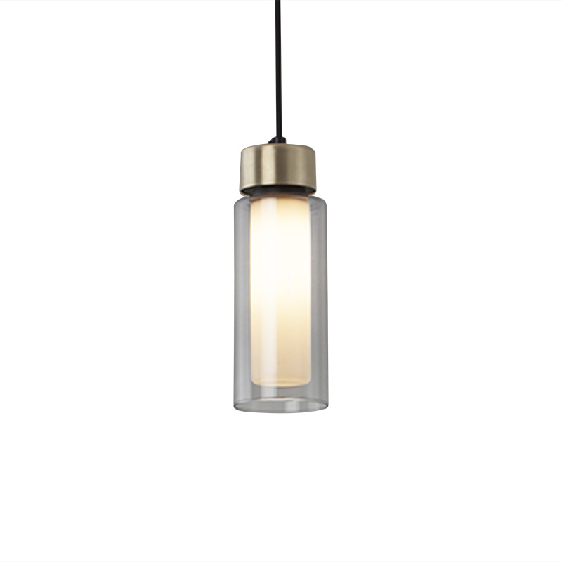 Suspension OSMAN 560.21 Laiton brossé / verre transparent TOOY