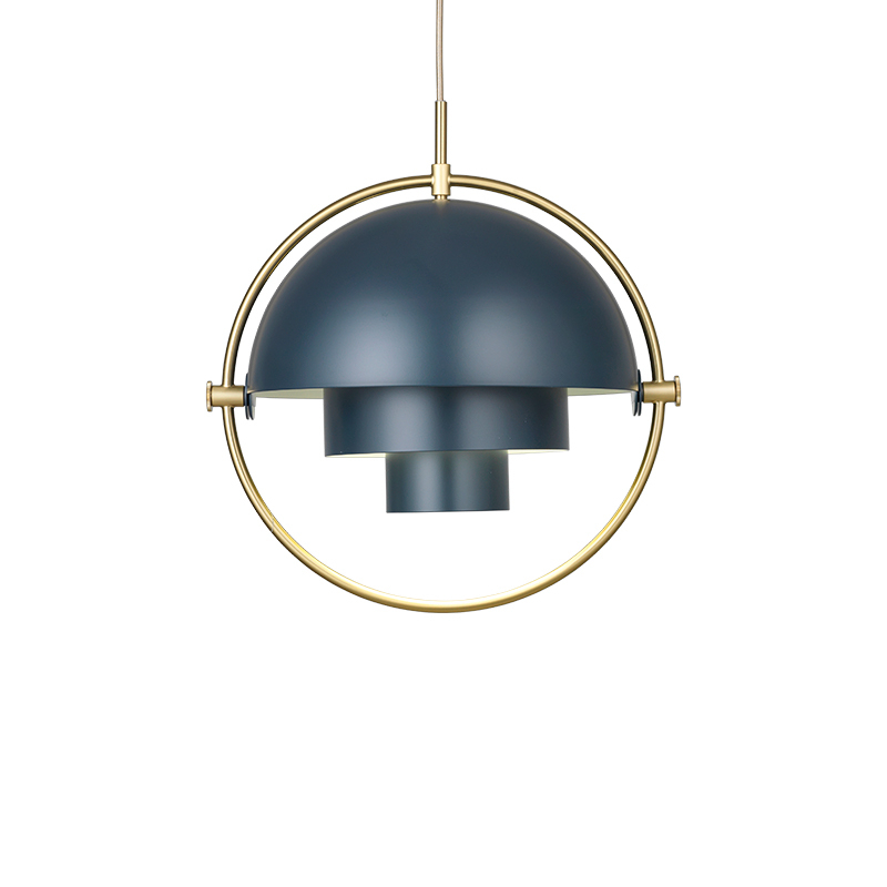 Suspension MULTI-LITE Midnight Blue - Exclusivité Midnight Blue/ laiton GUBI