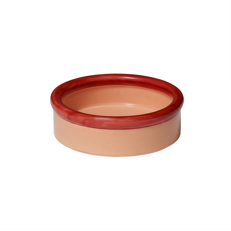 Centre de table & corbeille Coupe ROD Rouge/ corail NINE