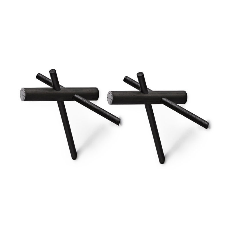 Patère Design Patères STICKS Noir Normann Copenhagen