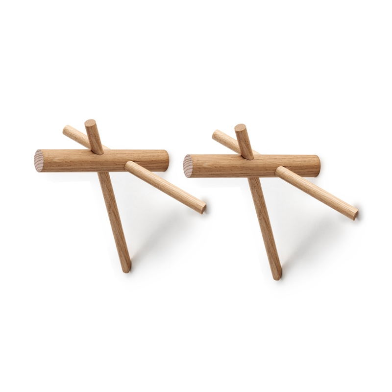 Patère Design Patères STICKS Chêne Normann Copenhagen