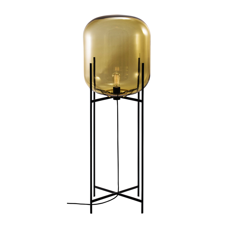 Lampadaire ODA BIG Ambre/ noir PULPO