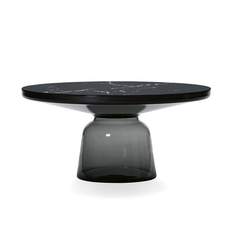 Table basse BELL COFFEE Marbre Gris quartz/ noir CLASSICON