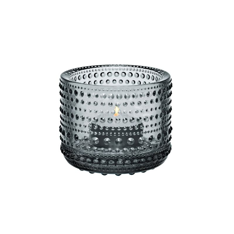 Photophore, bougeoir et bougie Photophore KASTEHELMI Gris IITTALA