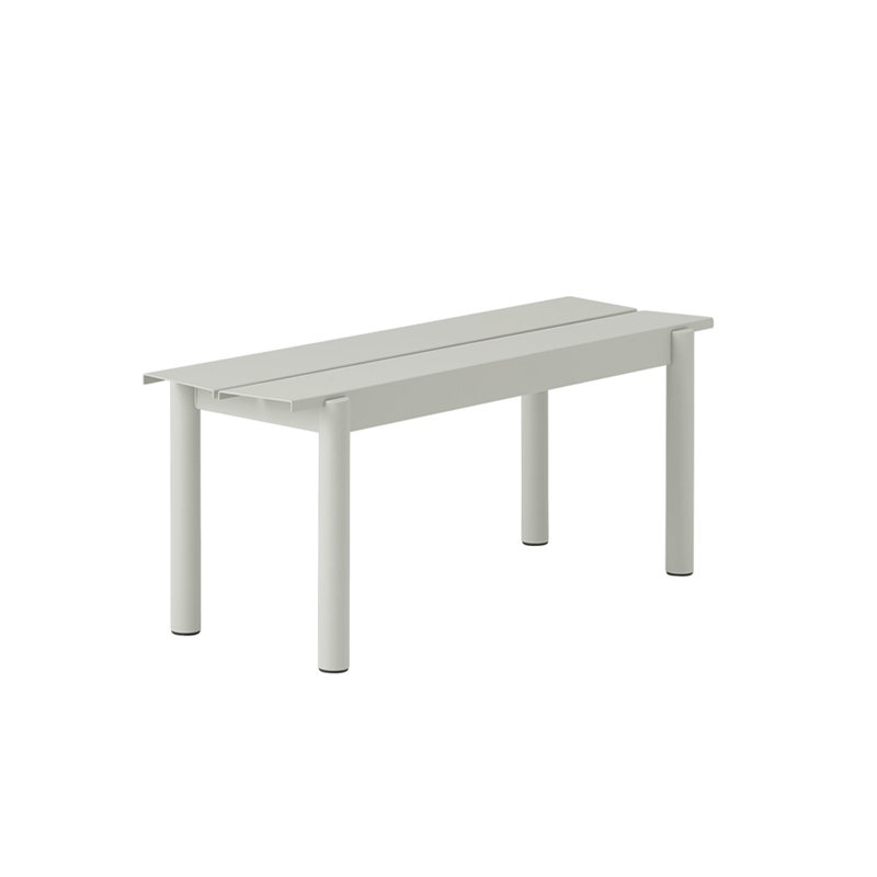 Banc LINEAR STEEL Gris MUUTO