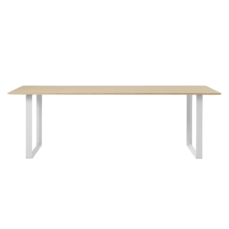 Table 70/70 Chêne contreplaqué Chêne/ blanc MUUTO
