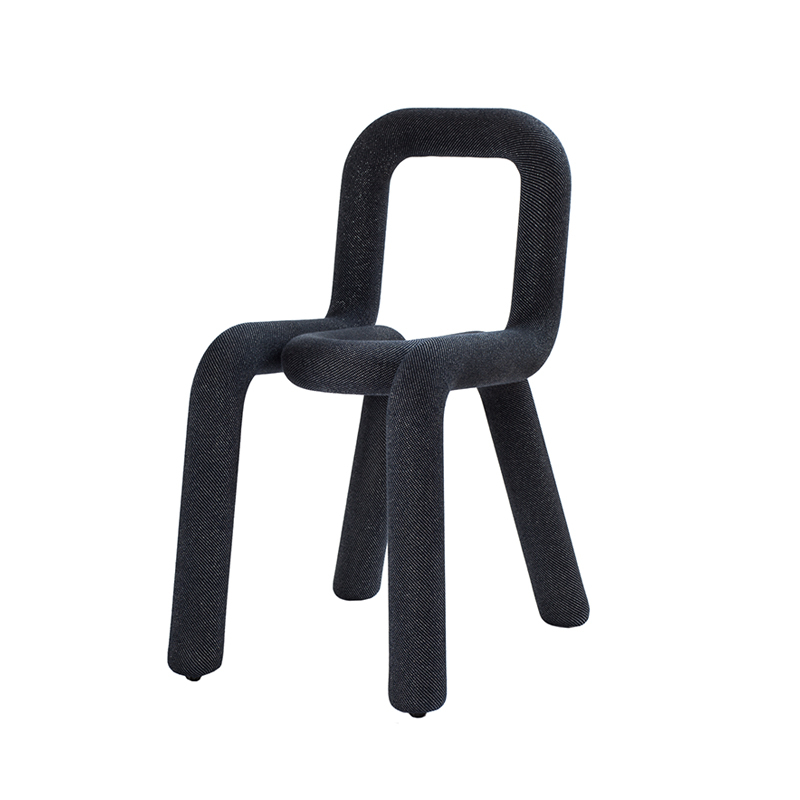 Chaise BOLD Bleu pailleté MOUSTACHE