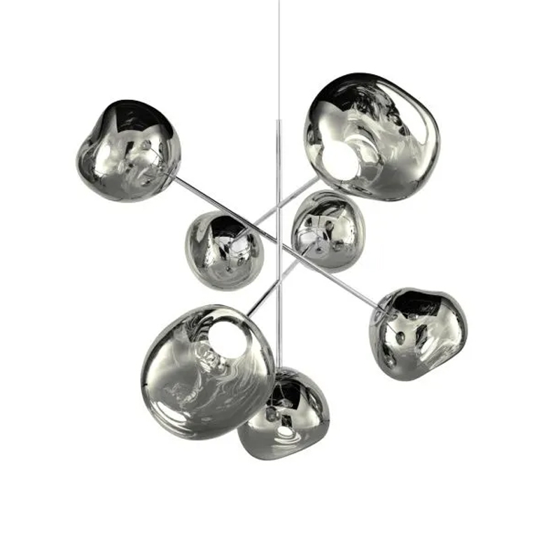 Suspension MELT CHANDELIER LARGE Chrome TOM DIXON