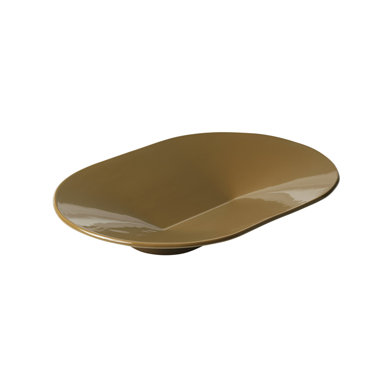 Centre de table & corbeille Coupe MERE 52x36 cm Vert brun MUUTO