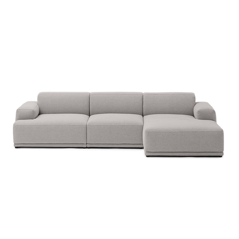 Canapé CONNECT SOFT 3 places avec chaise longue Clay 12 MUUTO