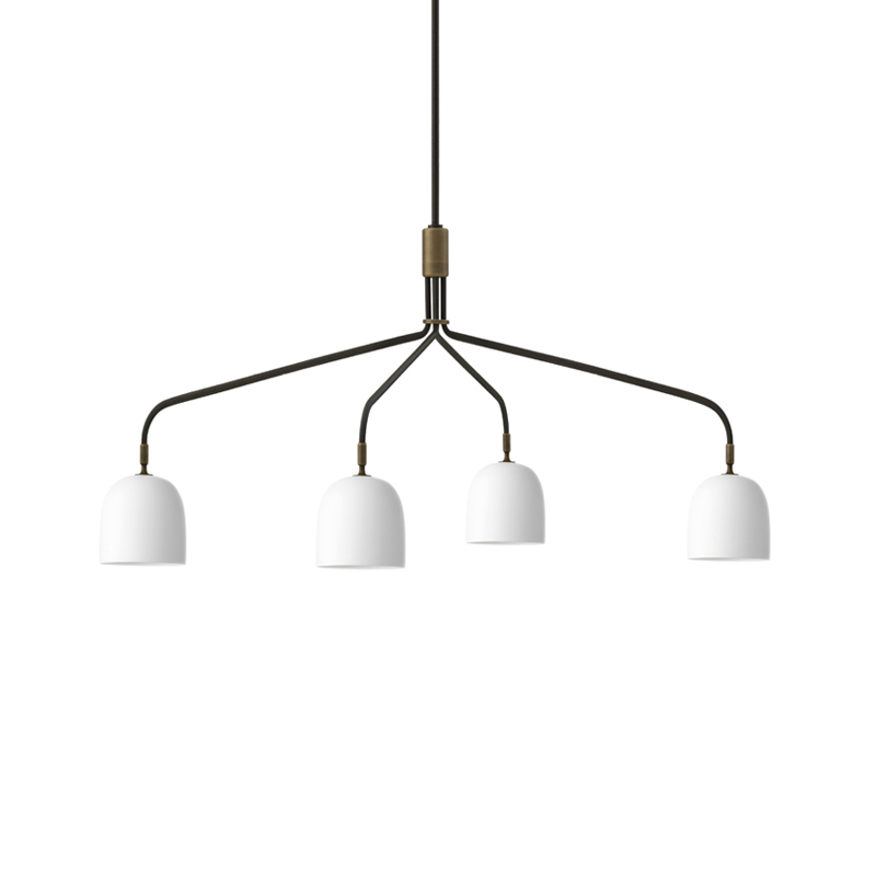 Suspension HOWARD 4 bras longs Bone China GUBI