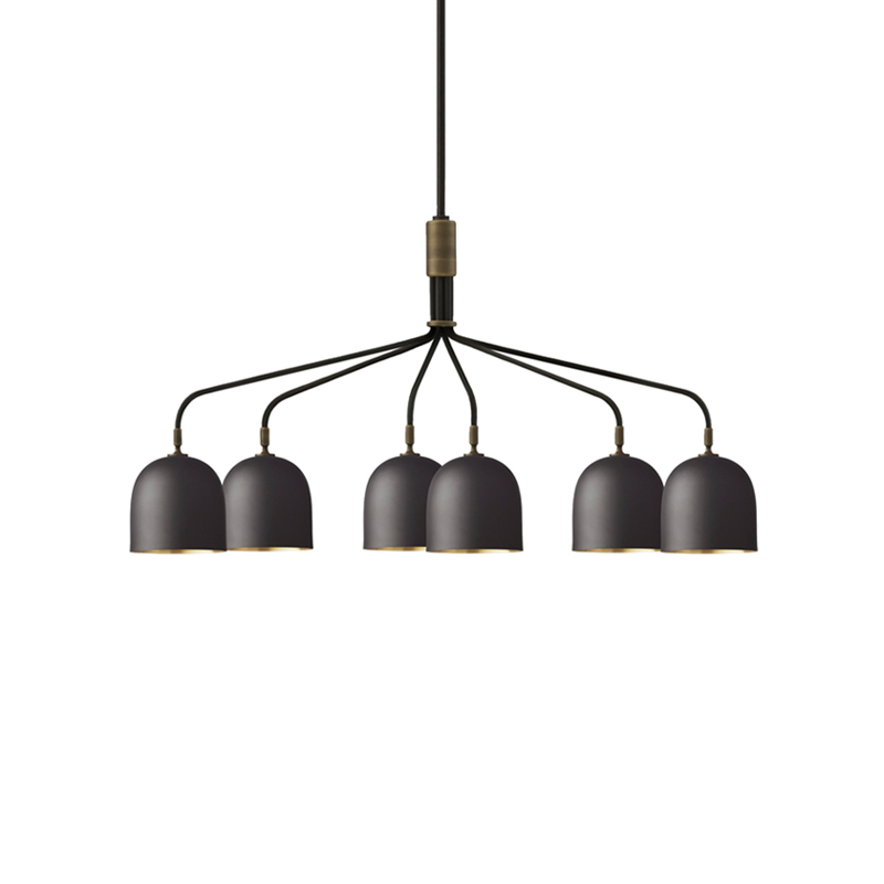 Suspension HOWARD 6 bras Gunmetal GUBI