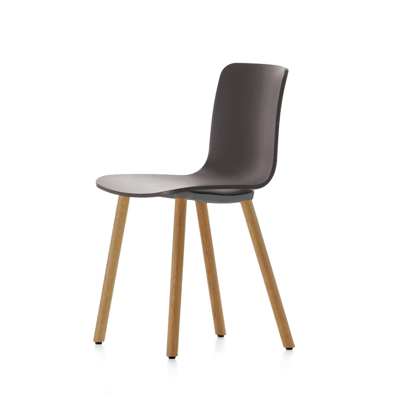 Chaise HAL RE WOOD Basalte RE VITRA