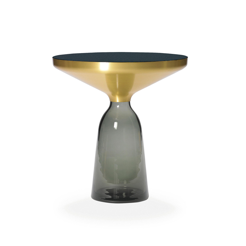 Table d'appoint guéridon BELL SIDE TABLE Gris quartz CLASSICON
