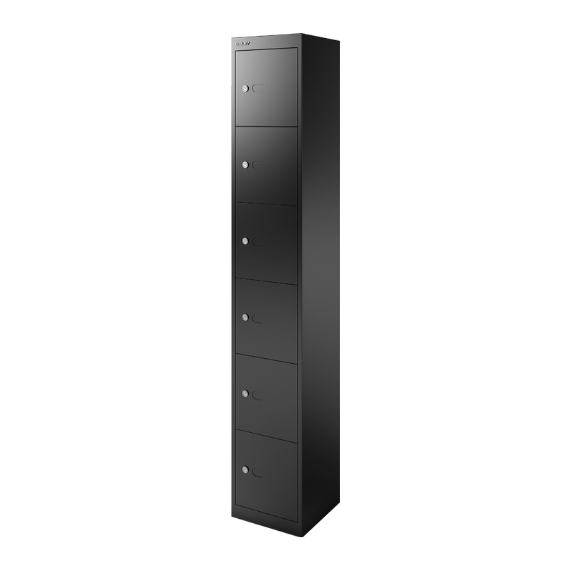 Meuble de rangement CLK 6 casiers Noir BISLEY