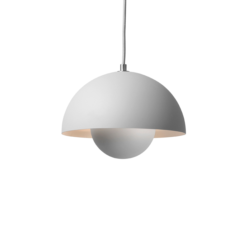 Suspension FLOWERPOT VP1 Gris clair mat AND TRADITION