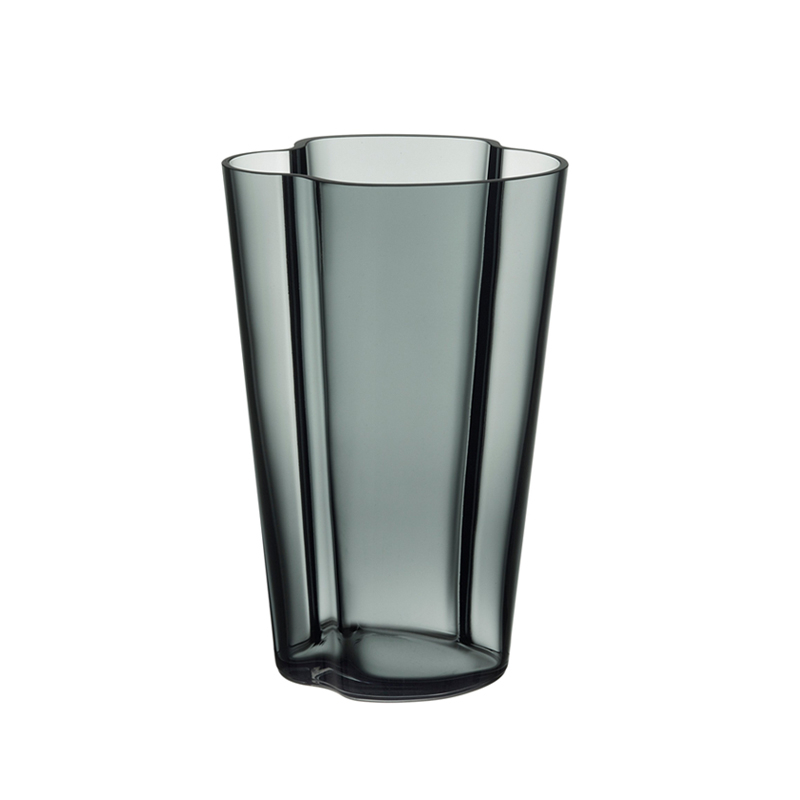 Vase Vase AALTO H 22 Gris foncé IITTALA
