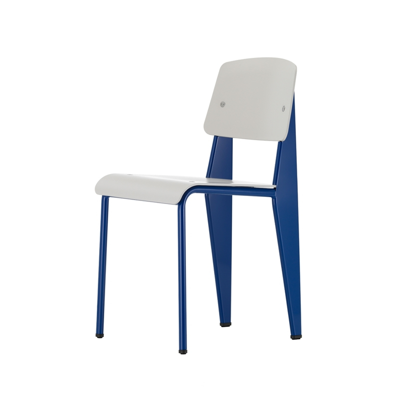Chaise STANDARD SP Warmgrey/ Prouvé Bleu Marcoule VITRA