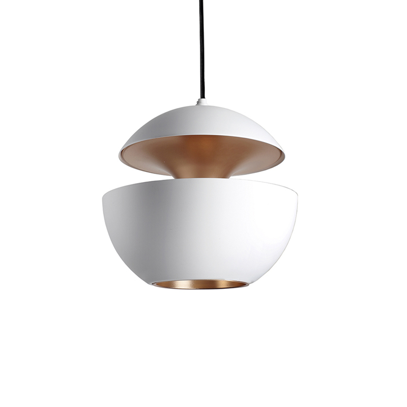 Suspension HERE COMES THE SUN 350 Blanc & cuivre DCW EDITIONS